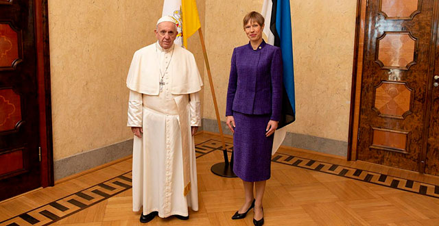 påven och Estlands president