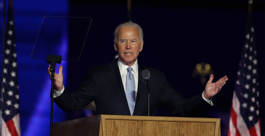 Joe Biden blev vald till nästa president i USA.