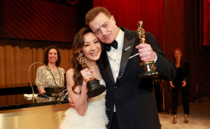 Oscars-vinnare. En man och en kvinna.