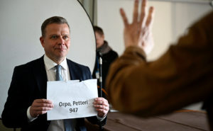 Petteri Orpo i riksdagen.