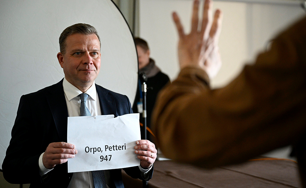 Petteri Orpo i riksdagen.
