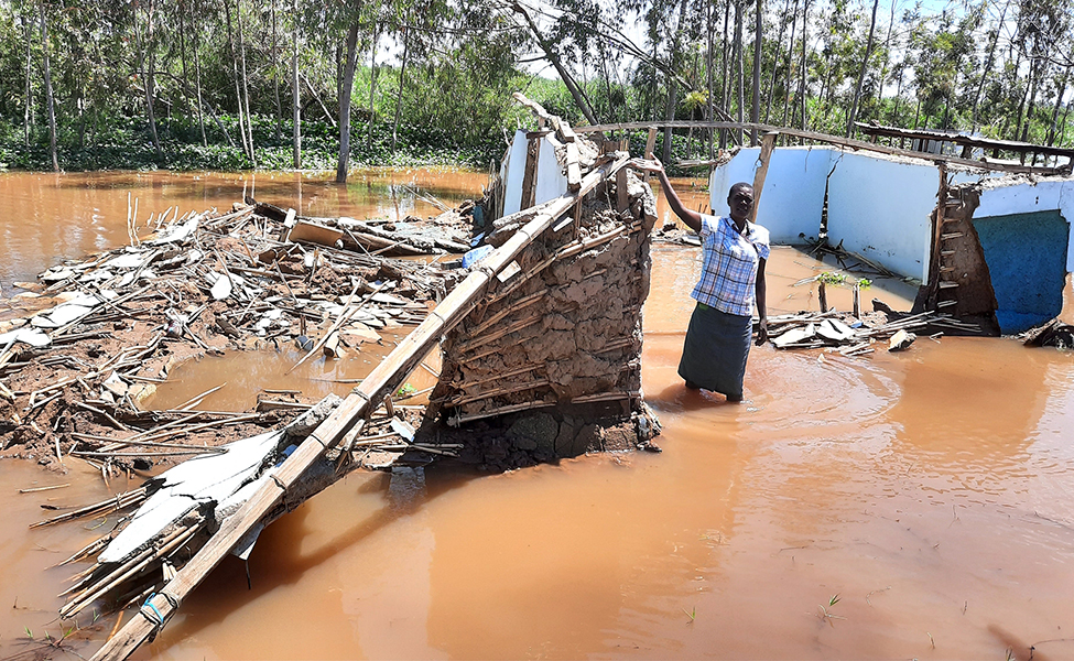 översvämning i Kenya.