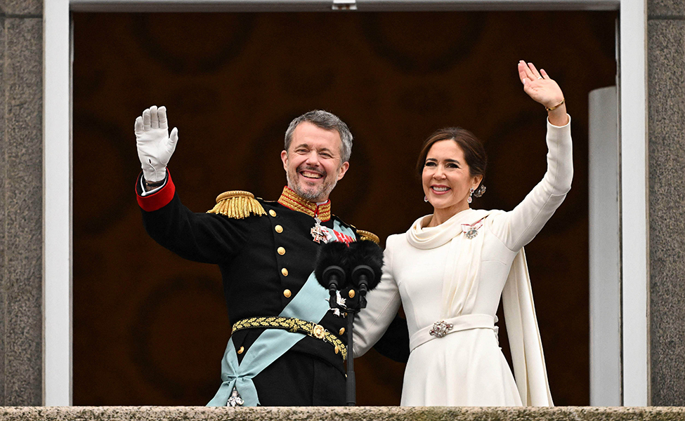 Kung Frederik och drottning Mary.