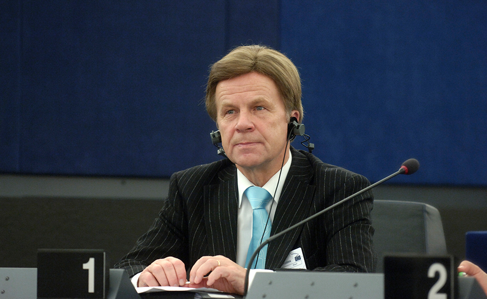 Mauri Pekkarinen i EU-parlamentet.