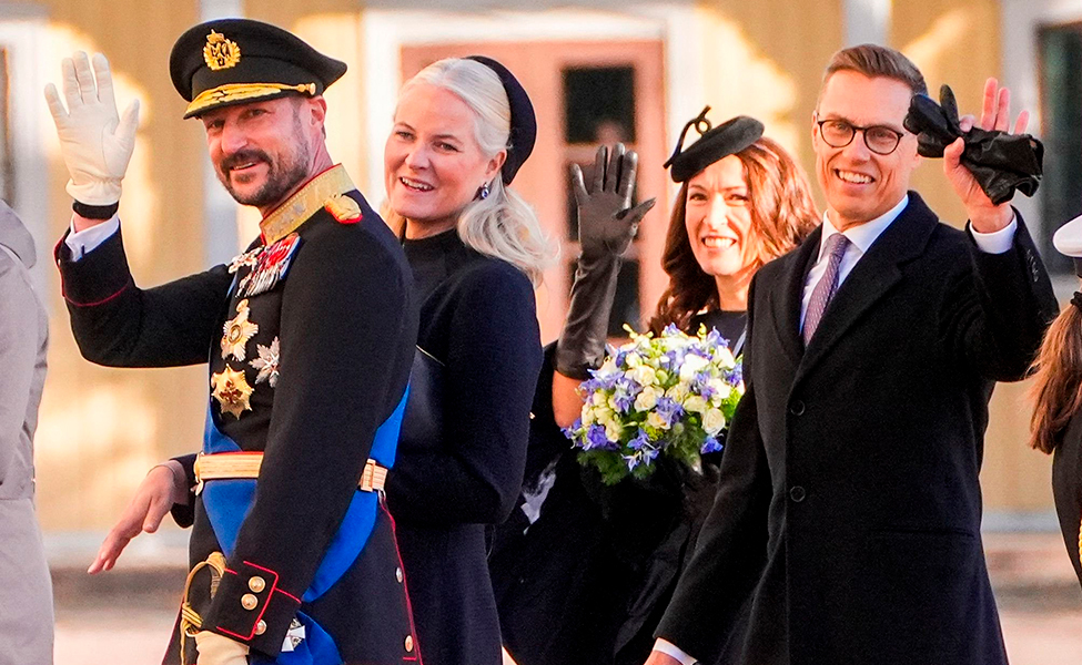 Norges kronprinspar och Finlands presidentpar.