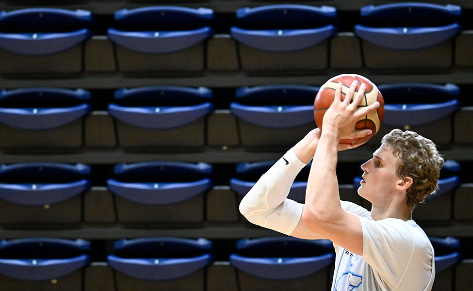 Lauri Markkanen är den mest kända spelaren i Finlands herrlandslag i basket.