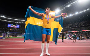 Duplantis med flagga
