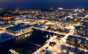 flygbild över Uleåborg