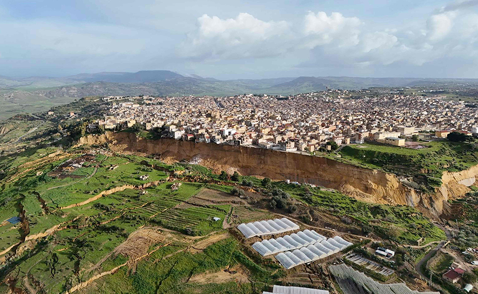 jordskred på Sicilien