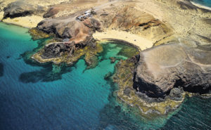 flygbild över Lanzarote