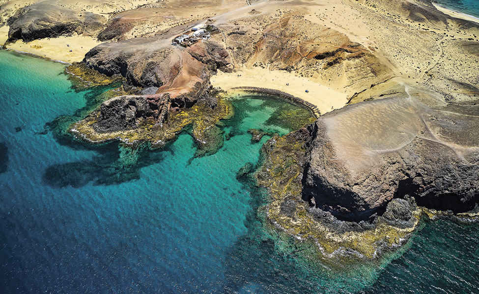 flygbild över Lanzarote