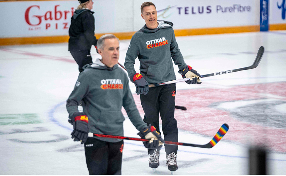 Stubb och Carney på isen