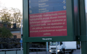 varningsmeddelande på bildskärm