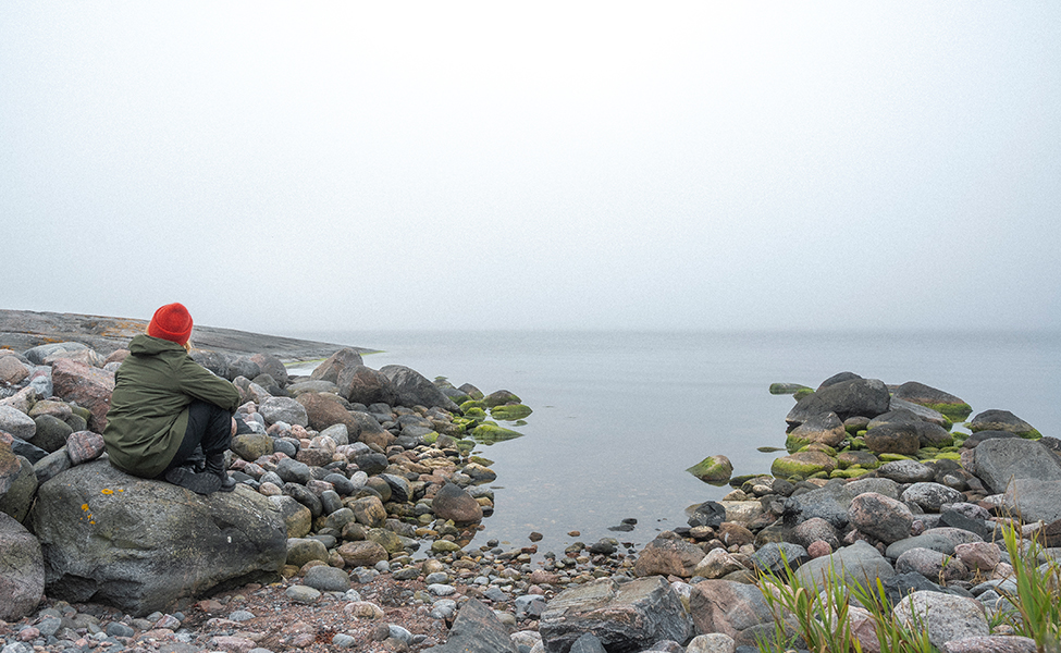 stenig strand på Jurmo