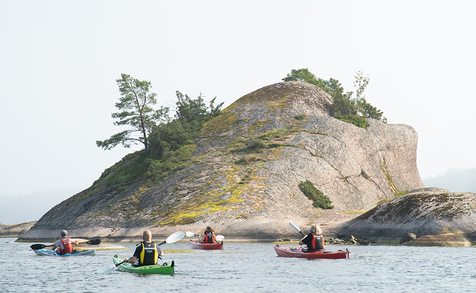 kajaker i havet