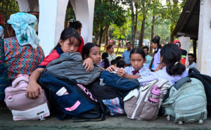 skolelever i Nepal