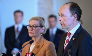 Paula Risikko och Jussi Halla-aho